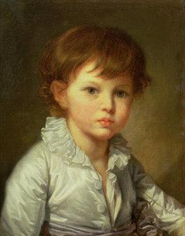 Jean Baptiste Greuze Portrait of Count Stroganov as a Child oil painting image
